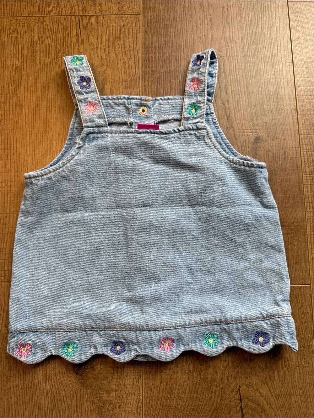 Disney Light Blue Denim Minnie & Daisy Embroidered Shorts Set